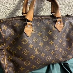 Louis Vuitton Monogram Toiletry Bag - Tan and Brown
